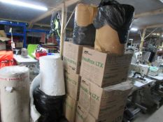 6 boxes of Unifrax Insulfrax LTX blankets, 4 x various rolls of filter