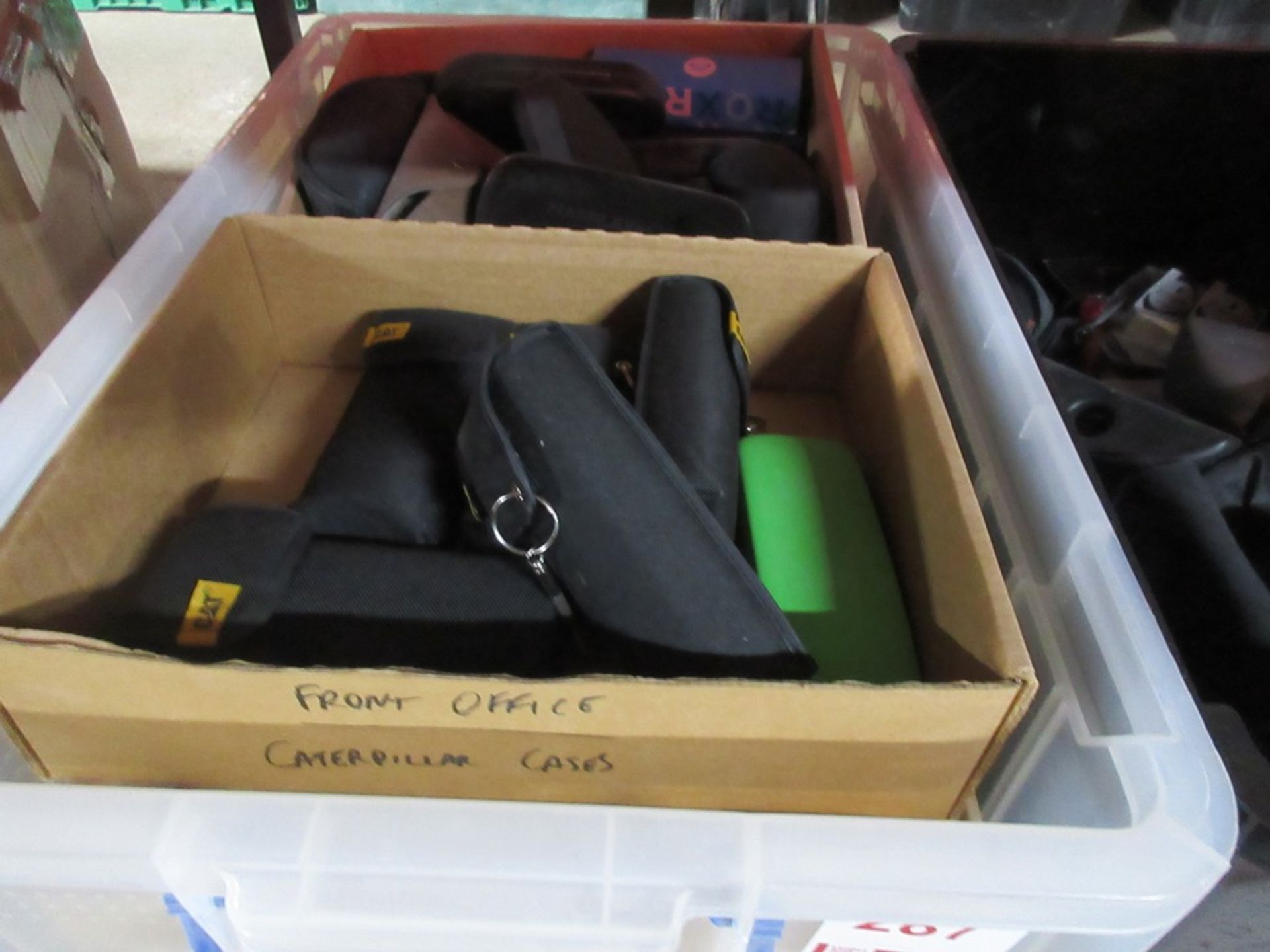 Quantity of various spectacle cases and tools