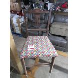 Wooden framed upholstered children's chair