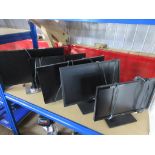 5 x various size flat screen monitors