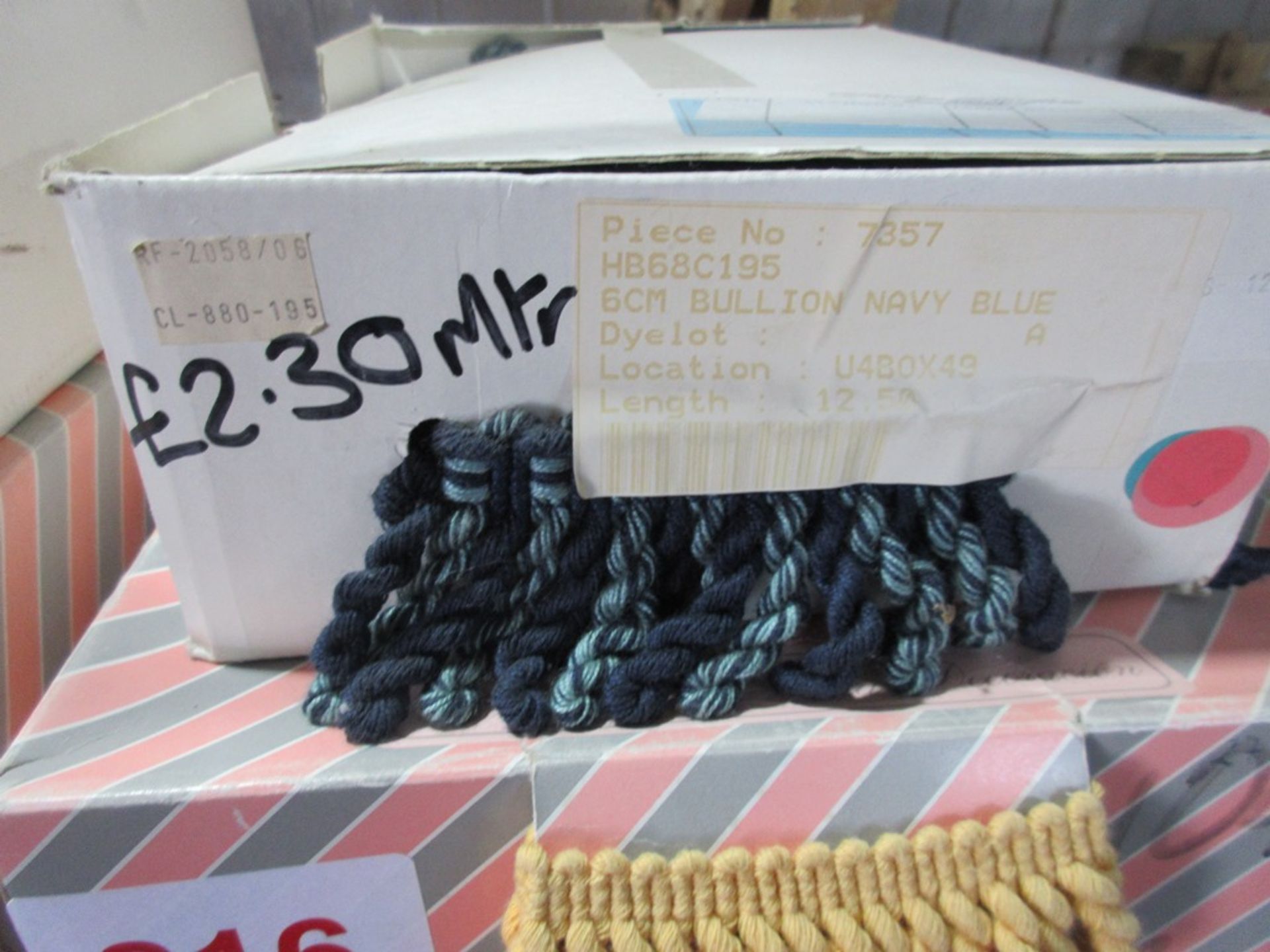 12 x boxes of upholstery tassel trim, various colours, fine style - Image 3 of 4