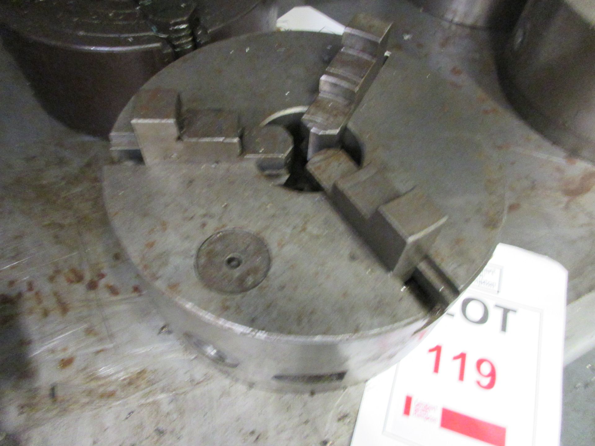 3 jaw chuck, 8" diameter