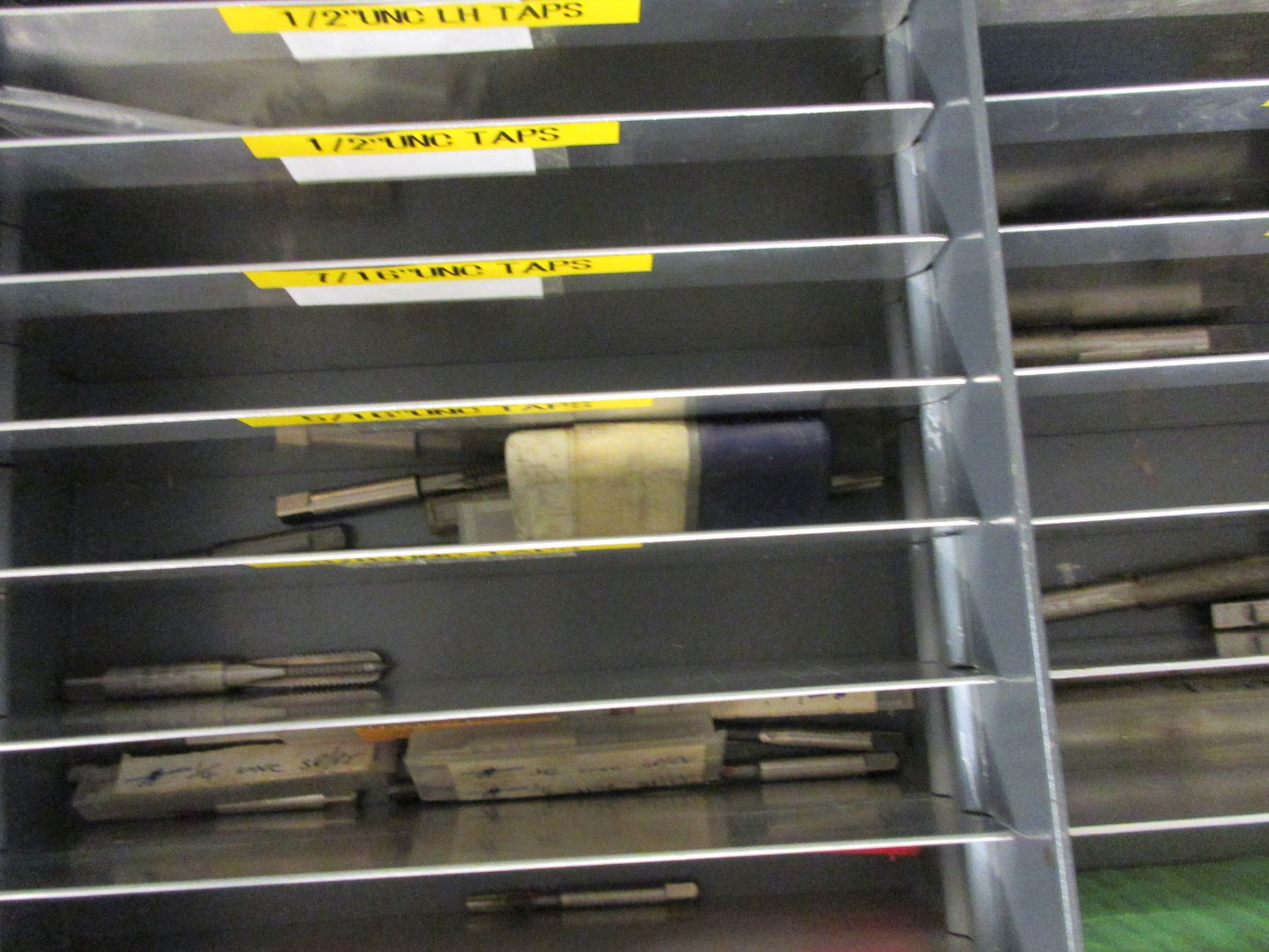 Steel metal 30 drawer storage cabinet, 1m x 500 x height 1820mm with contents including hose - Image 7 of 18