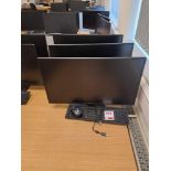 Three Viewsonic monitors with keyboard & mouse