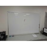 Wall mounted whiteboard and paper board