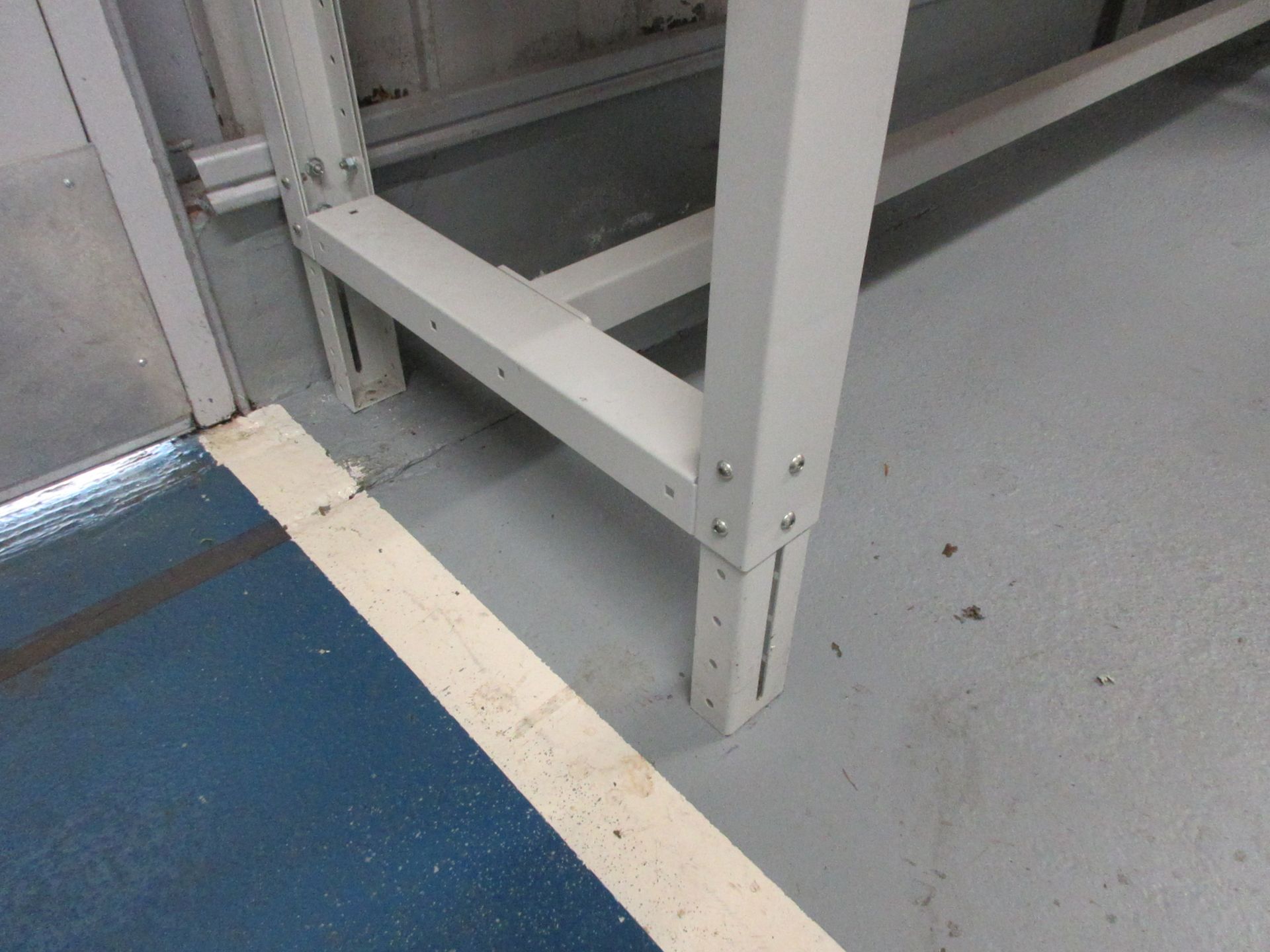 Two metal frame adjustable height workbenches, 2.3m x 2m x 760mm - Bild 2 aus 3