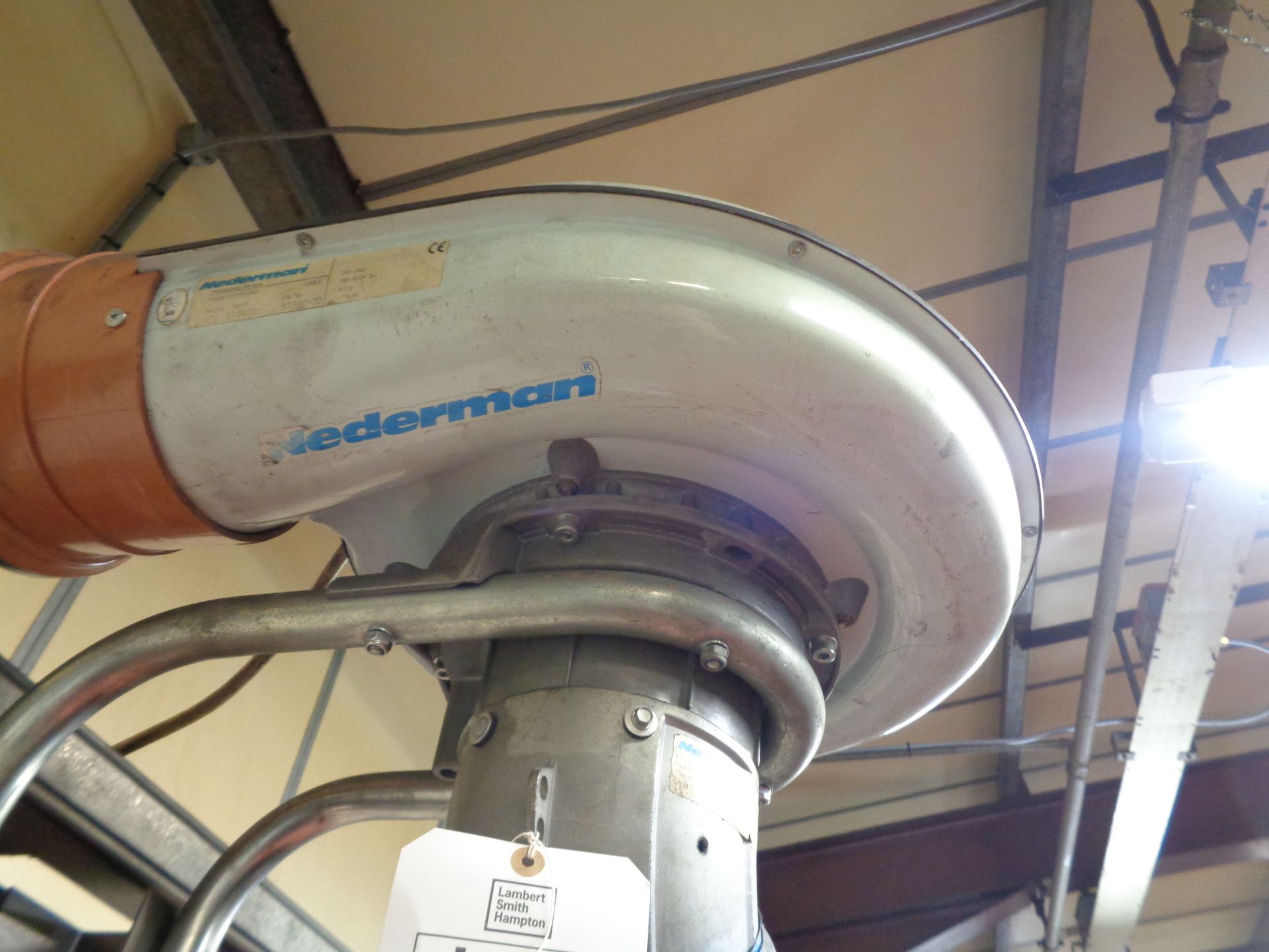 Two Nederman wall mounted fume extractors with flexi arm - Image 2 of 5