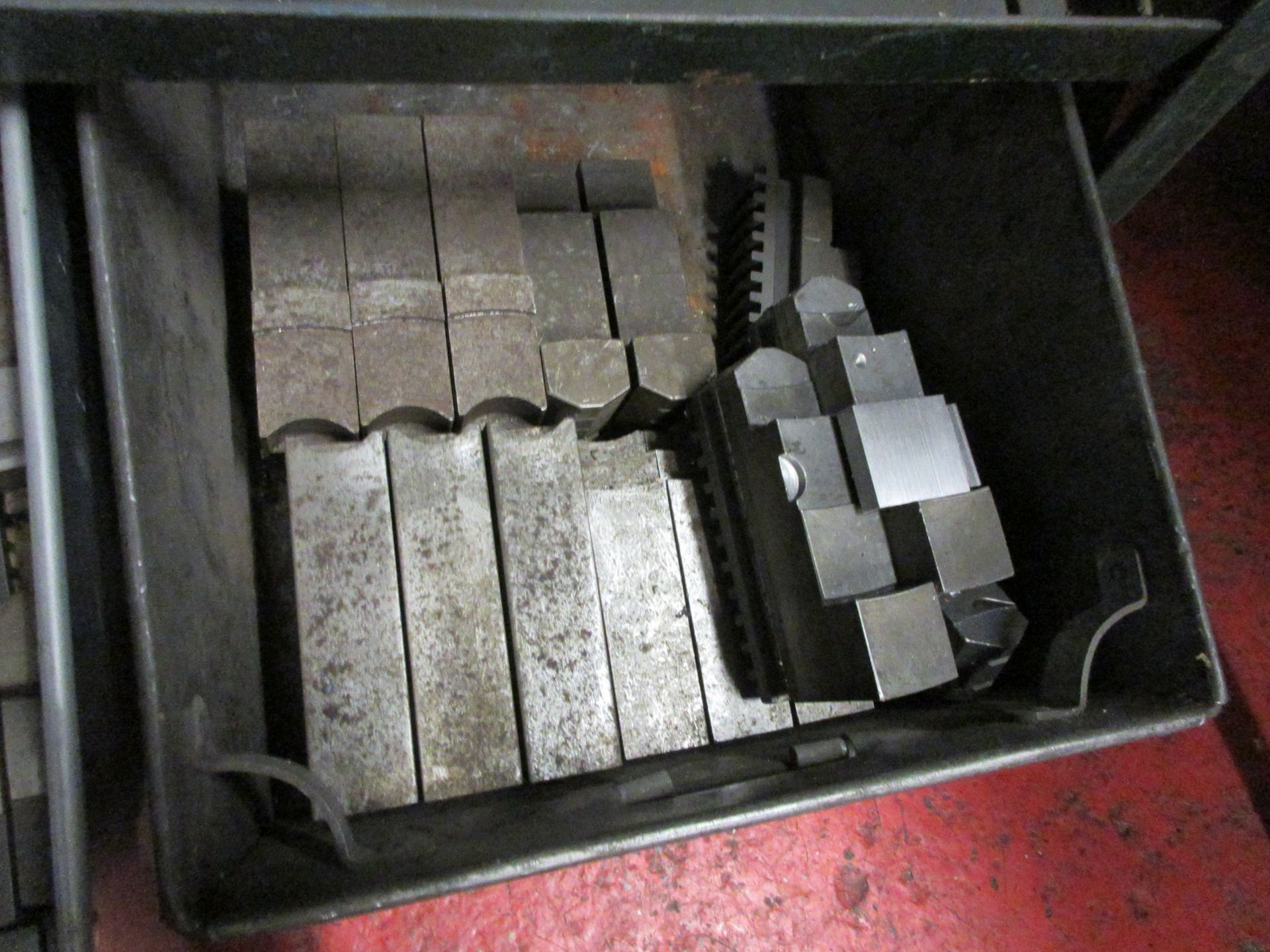 Three bins of assorted chuck jaws - Image 4 of 5
