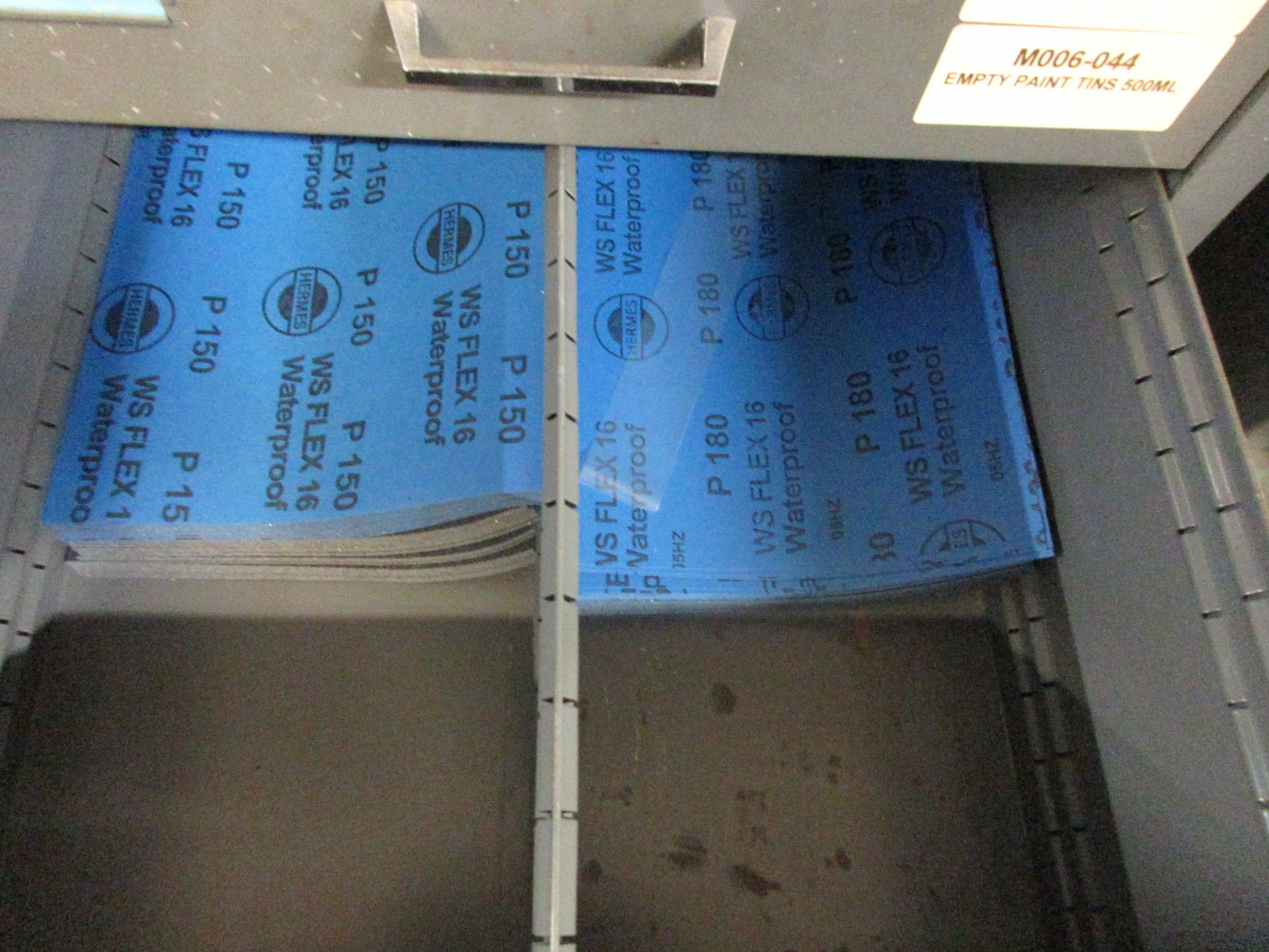 Steel metal 30 drawer storage cabinet, 1m x 500 x height 1820mm with contents including hose - Image 15 of 18