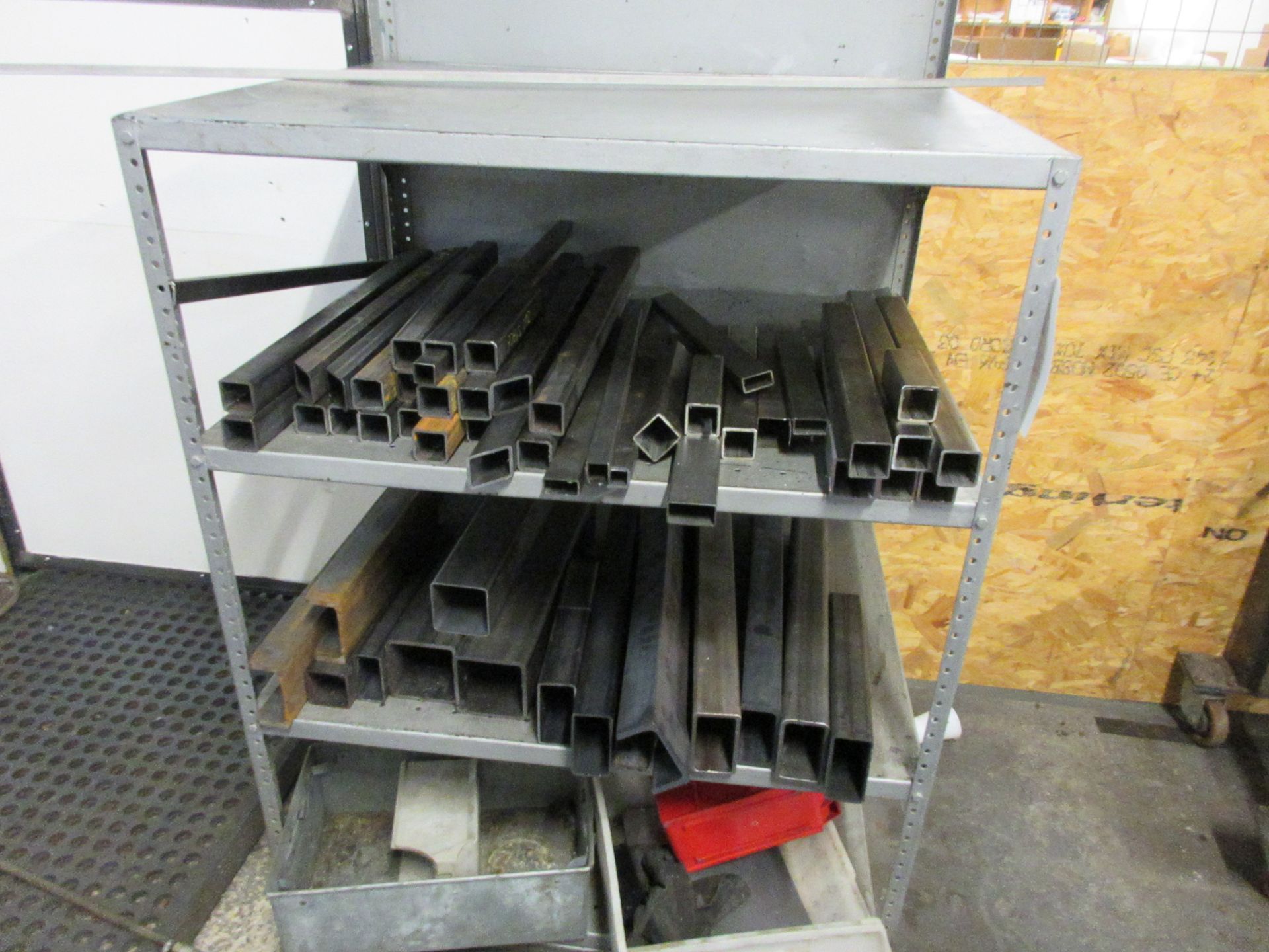 Quantity of assorted steel stock inlcuding angle, bar, flat, box, etc. - Image 10 of 12