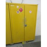 Metal 2 door flammable cupboard