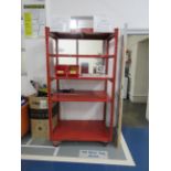 Metal frame 5 shelf mobile rack, 1040 x 710 x 1920mm