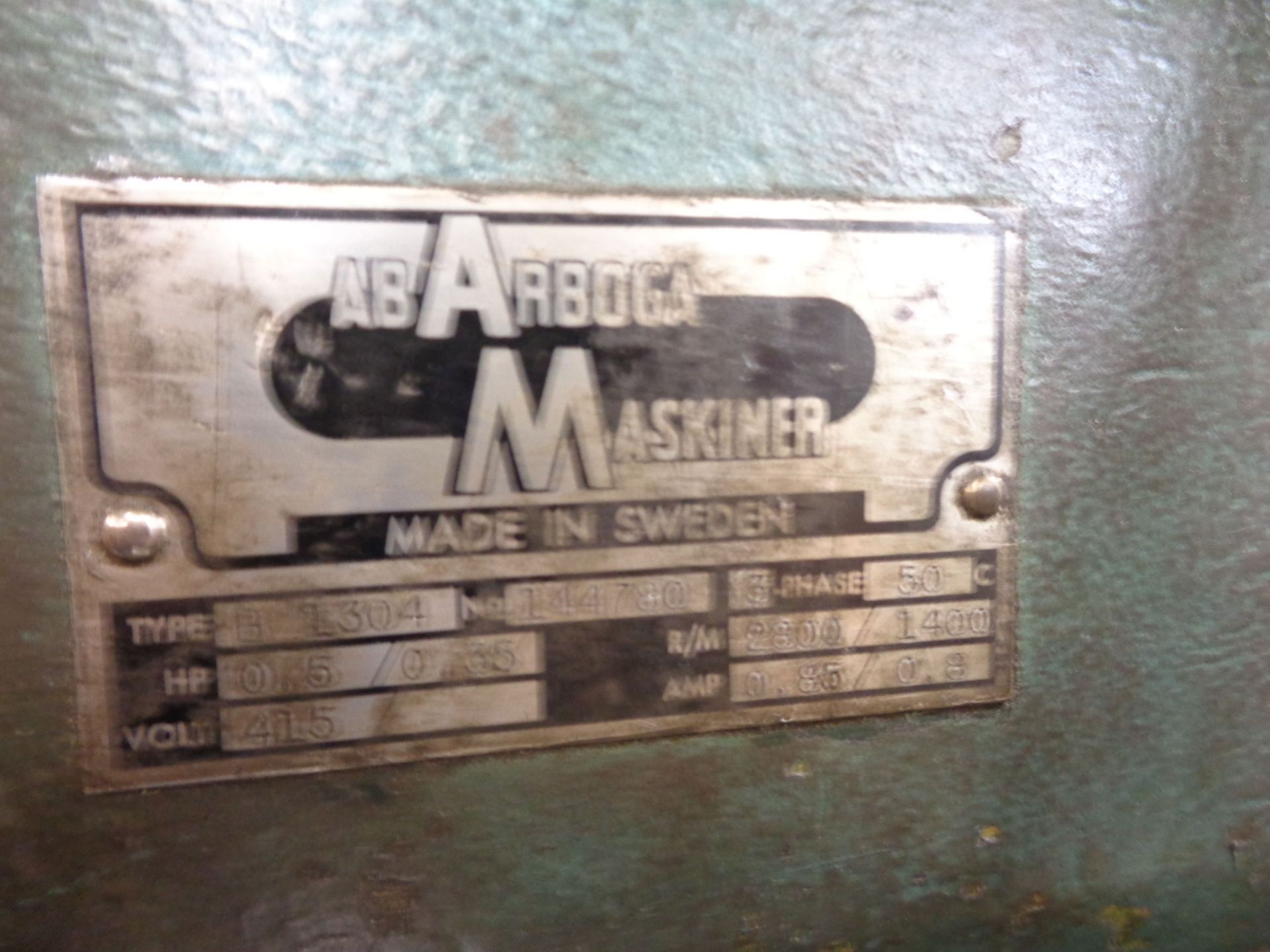 S.E.M.Co AB Arbogan Mushiner B/1304 bench top high speed drill serial no. 144780 - Image 4 of 5