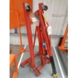 Wolf Automation 2 tonne hydraulic folding engine crane NB: This item has no record of Thorough