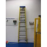 Clow fibreglass step ladder, 8 tread