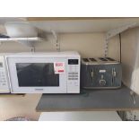 Panasonic microwave and Breville toaster