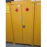 Metal 2 door flammable cupboard