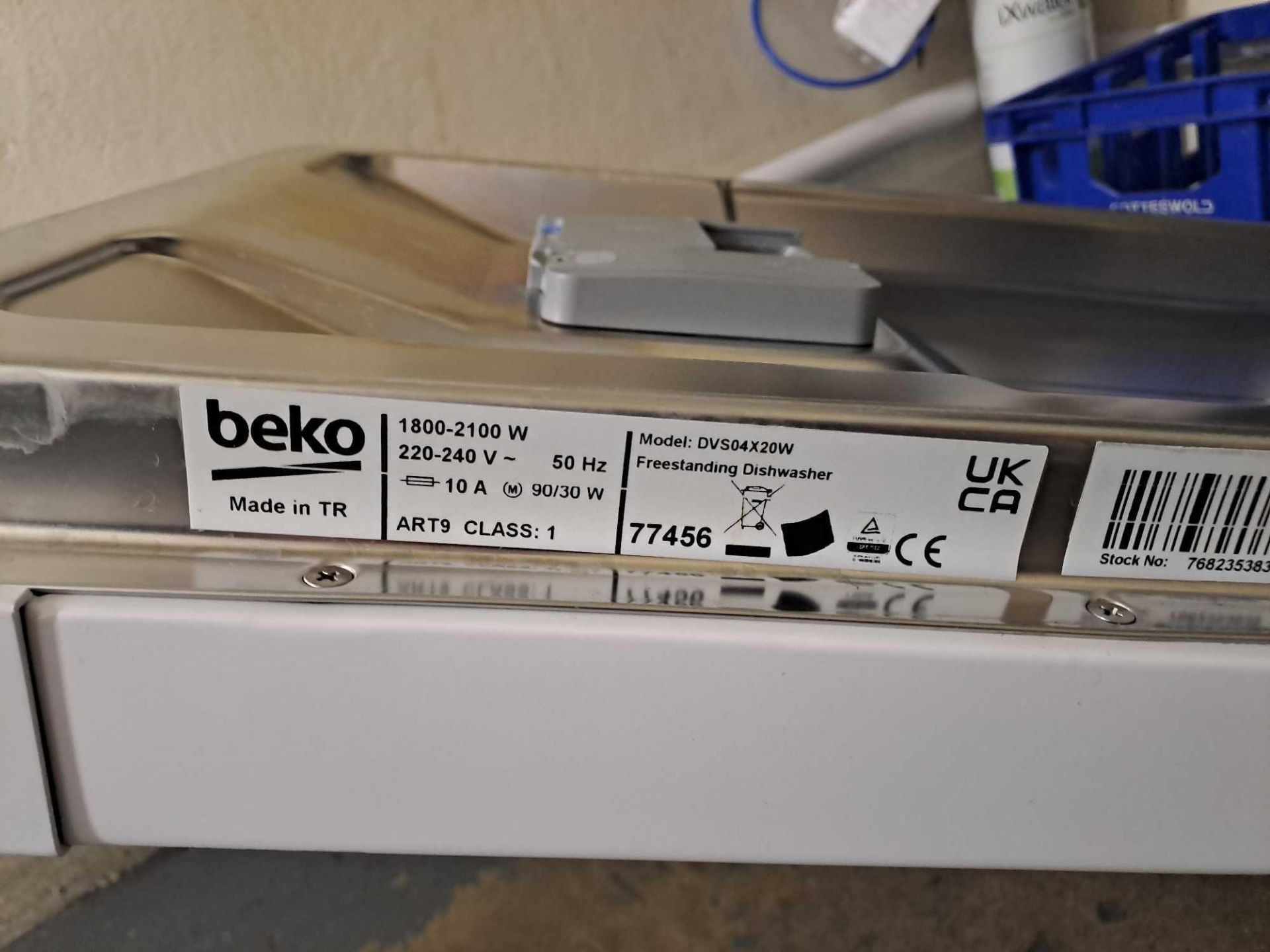 Beko dishwasher, model DV504 x 20W, 240v - Image 3 of 4