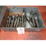Two boxes of assorted drill bits