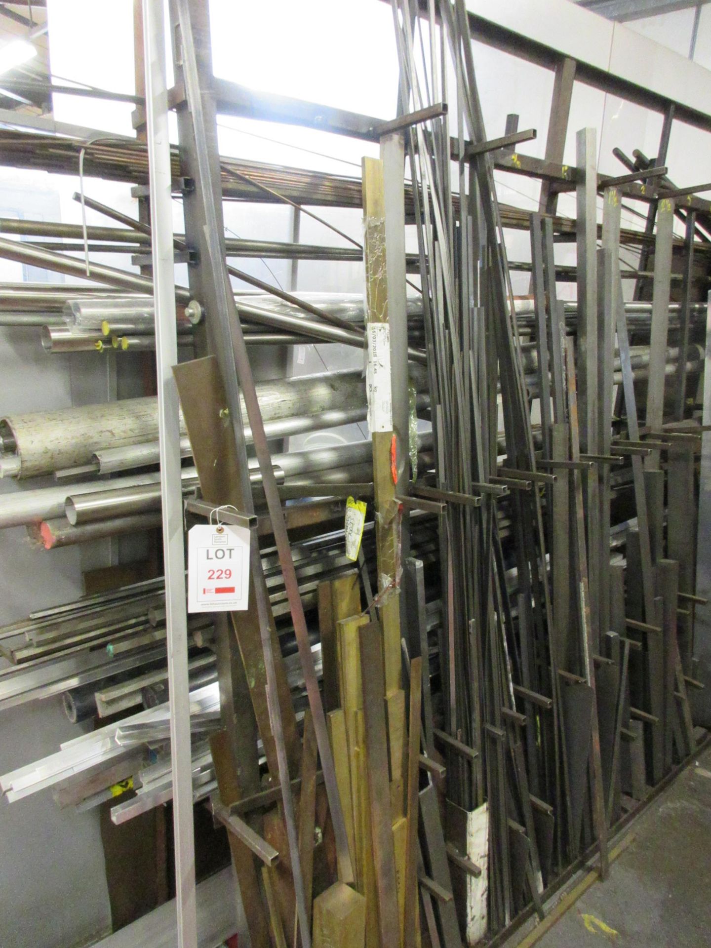 Quantity of assorted steel stock inlcuding angle, bar, flat, box, etc. - Image 4 of 12