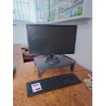 Viewsonic monitor, Dell Optiplex 3010 PC with keyboard & mouse