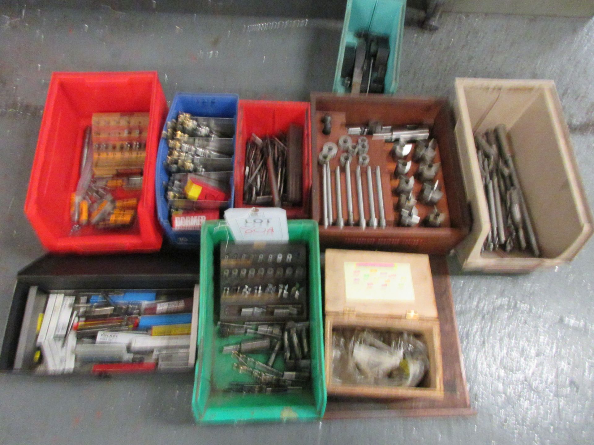 Quantity of assorted cutters, drill bits, etc.