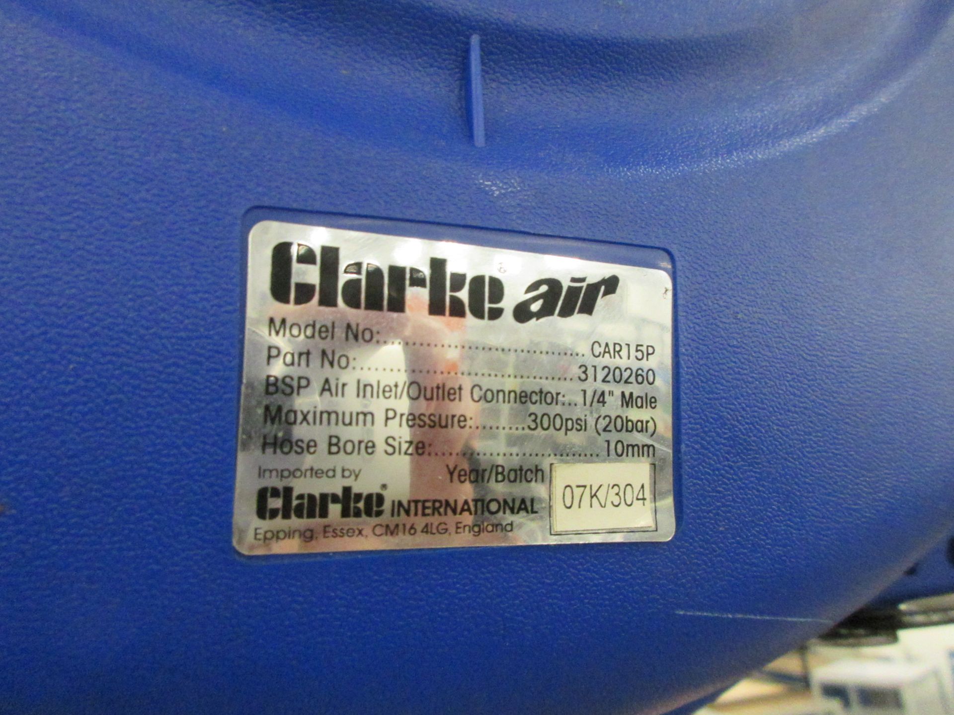 Clarke Air wall mounted rectractable reeled air line, model CAR15P - Image 2 of 3