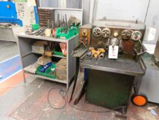 Delapena Auto Speed Hone horizontal honing machine with assorted tooling, serial no. 255224 A work