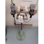 Axminster Power Tools ABG200 double ended pedestal mounted grinder, serial no. 074799 (2001)