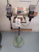 Axminster Power Tools ABG200 double ended pedestal mounted grinder, serial no. 074799 (2001)