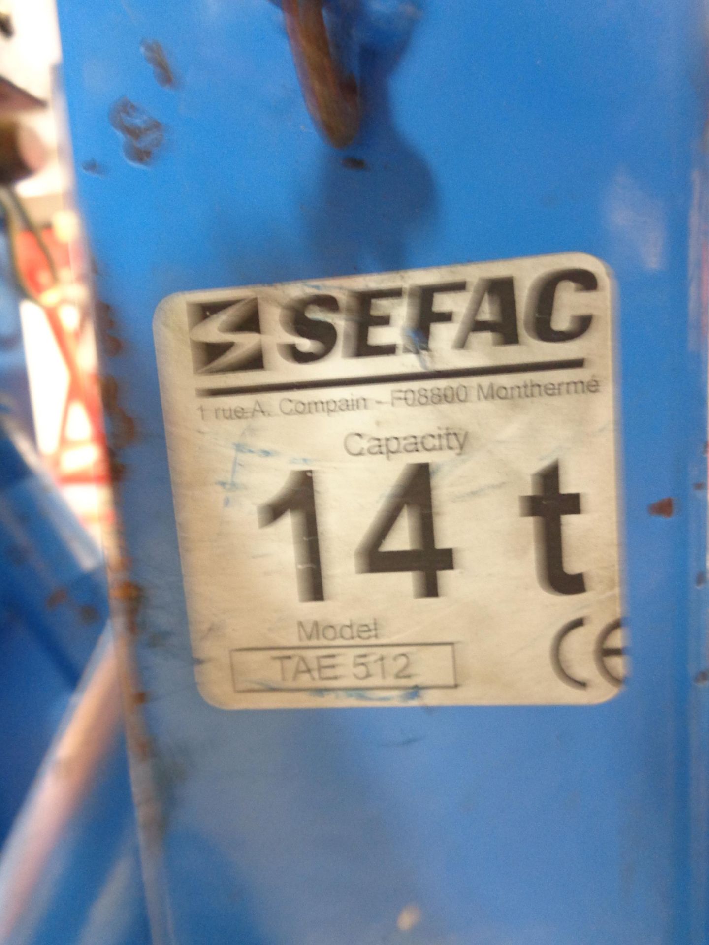 Sefac TAE512 14T machine stands - Image 3 of 4