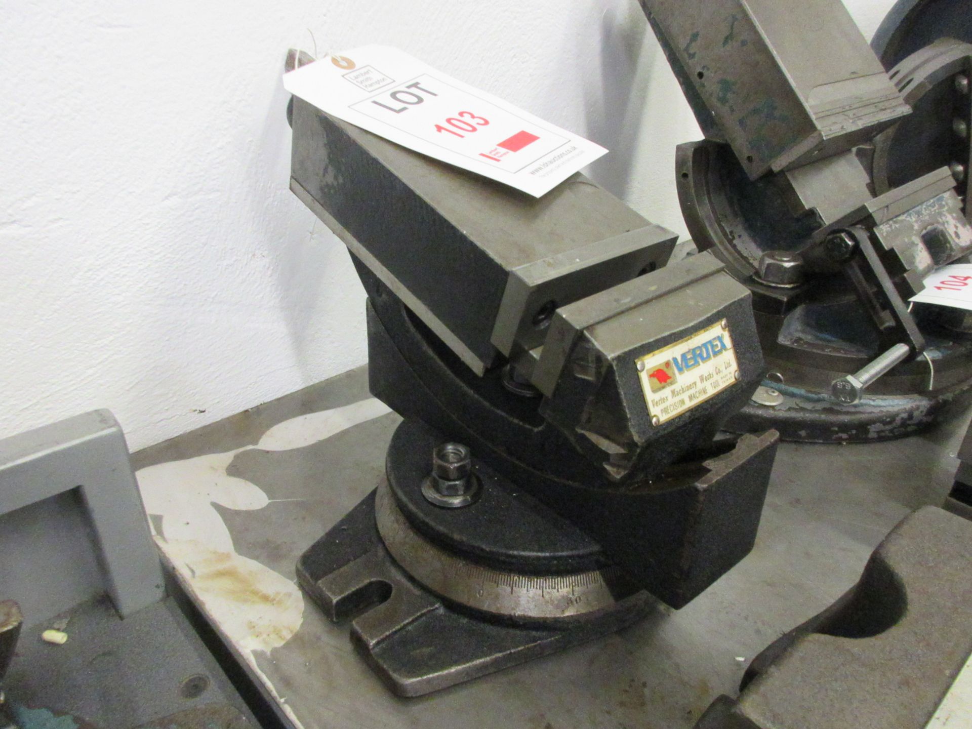 Vertex tilting & swivel machine vice, 4"