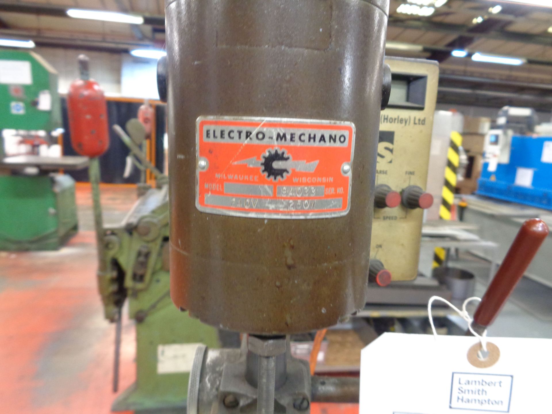 Electro Mechano bench top drill serial no. 94033 - Image 3 of 4