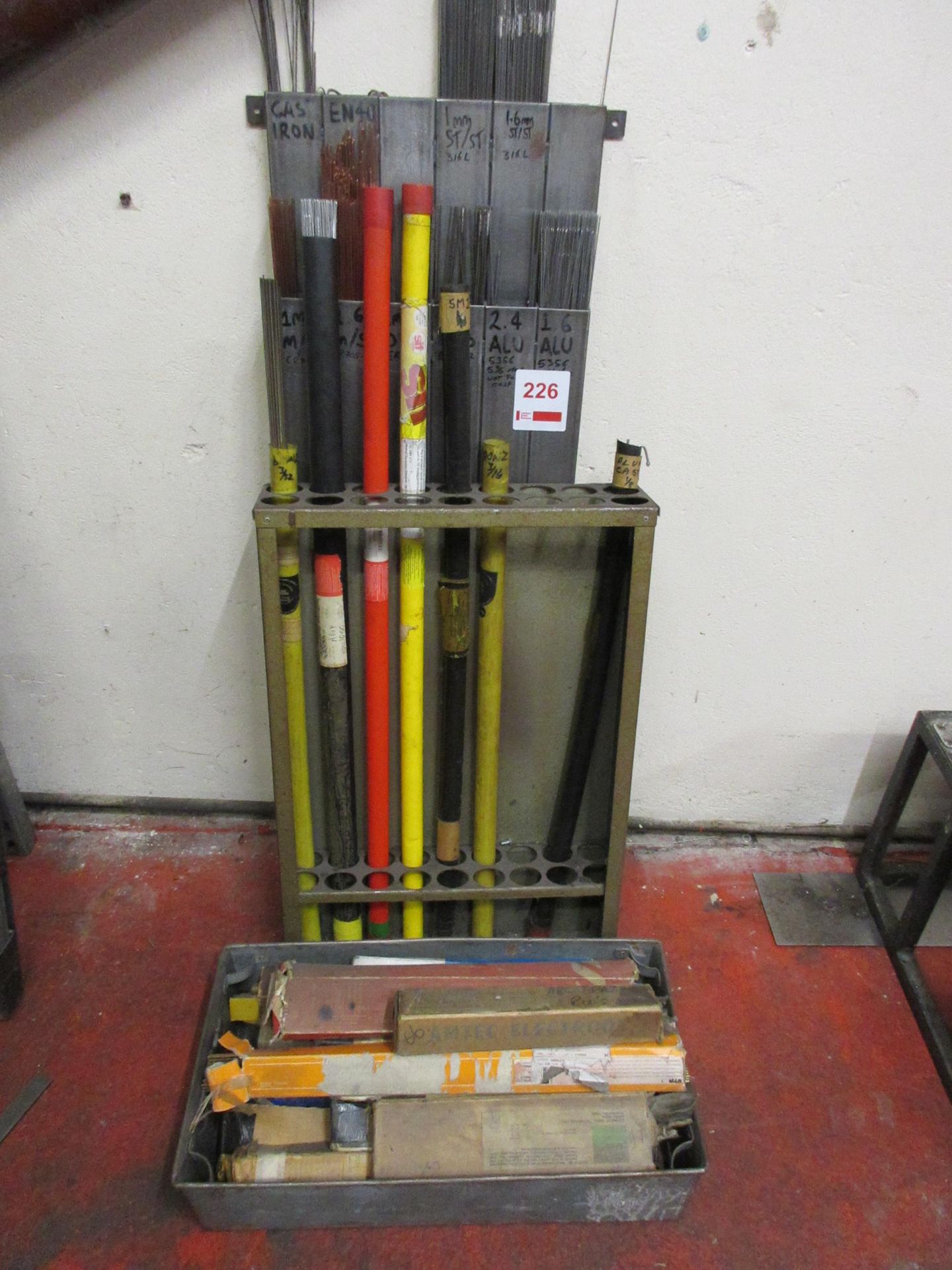 Quantity of assorted welding rods