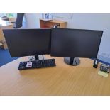 Two Viewsonic monitors & keyboard