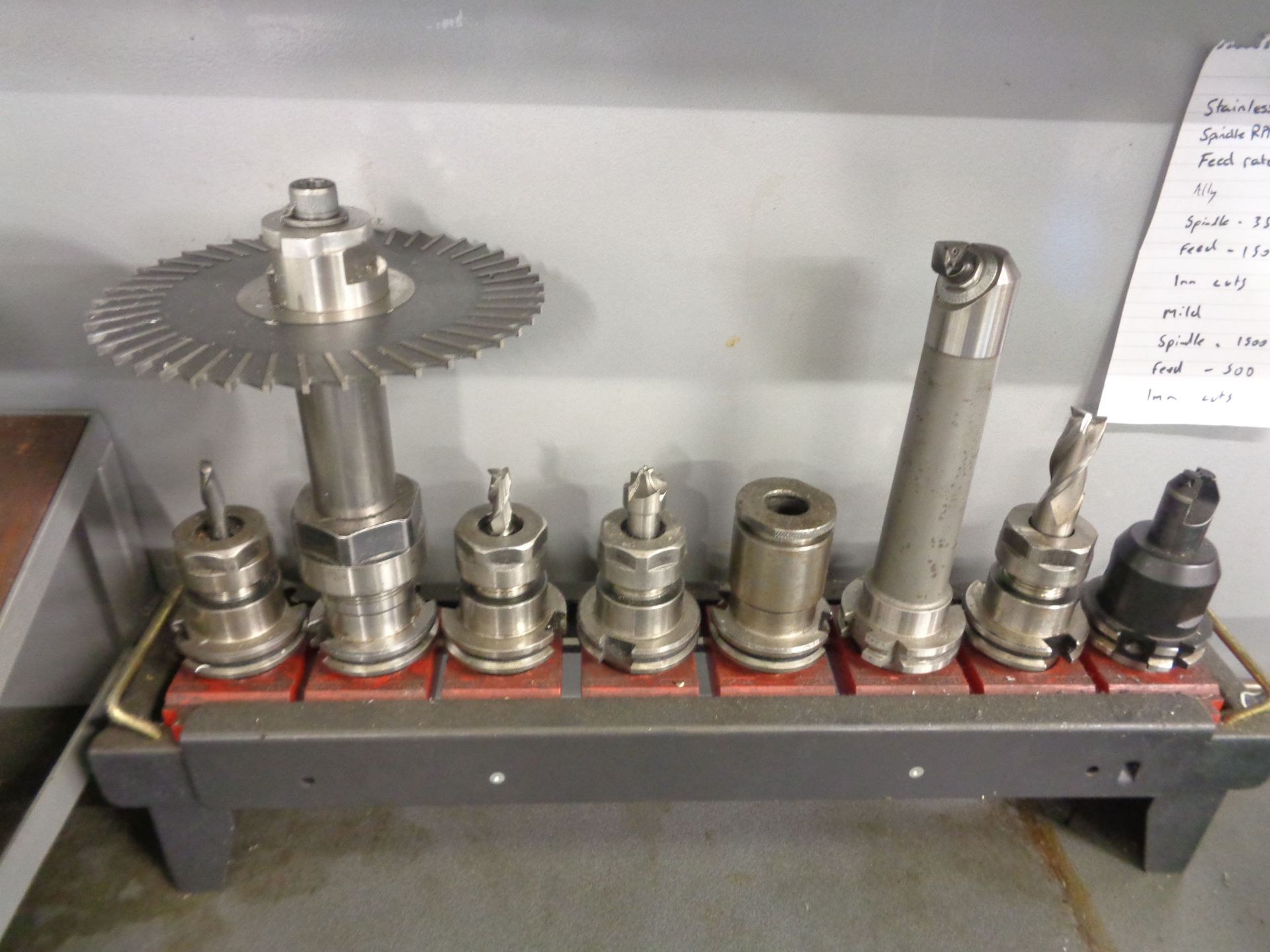 Two bench top racks and assorted machine tool holders & assorted bits - Image 3 of 4