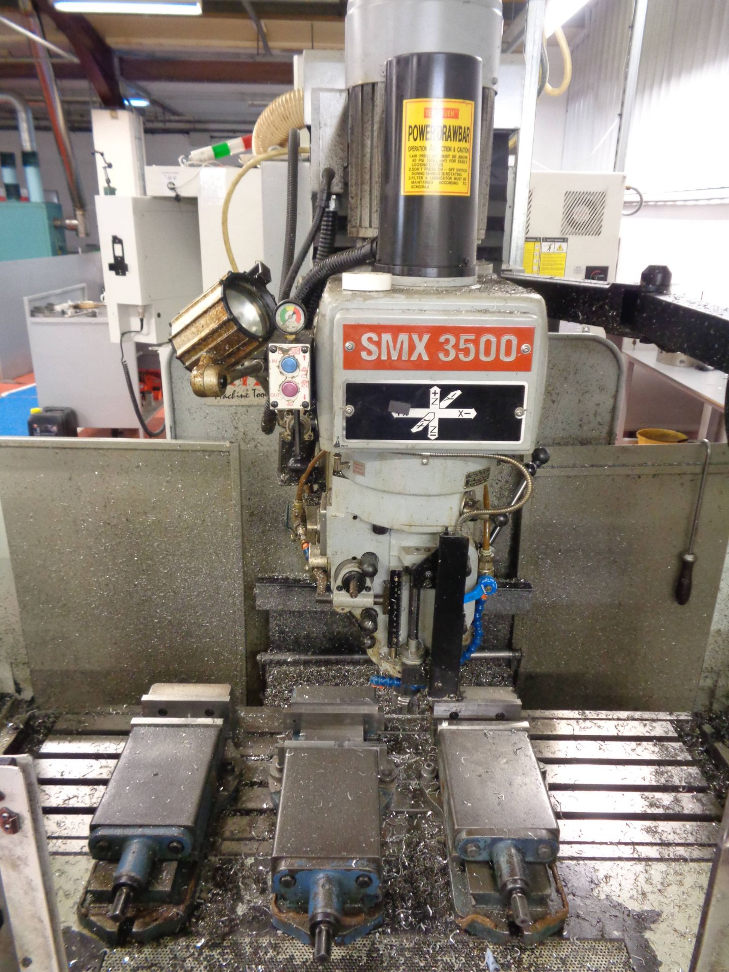XYZ SMX 3500 CNC turret mill serial no. 12098 (2014) Prototrak SMX CNC control, table size circa - Bild 6 aus 8