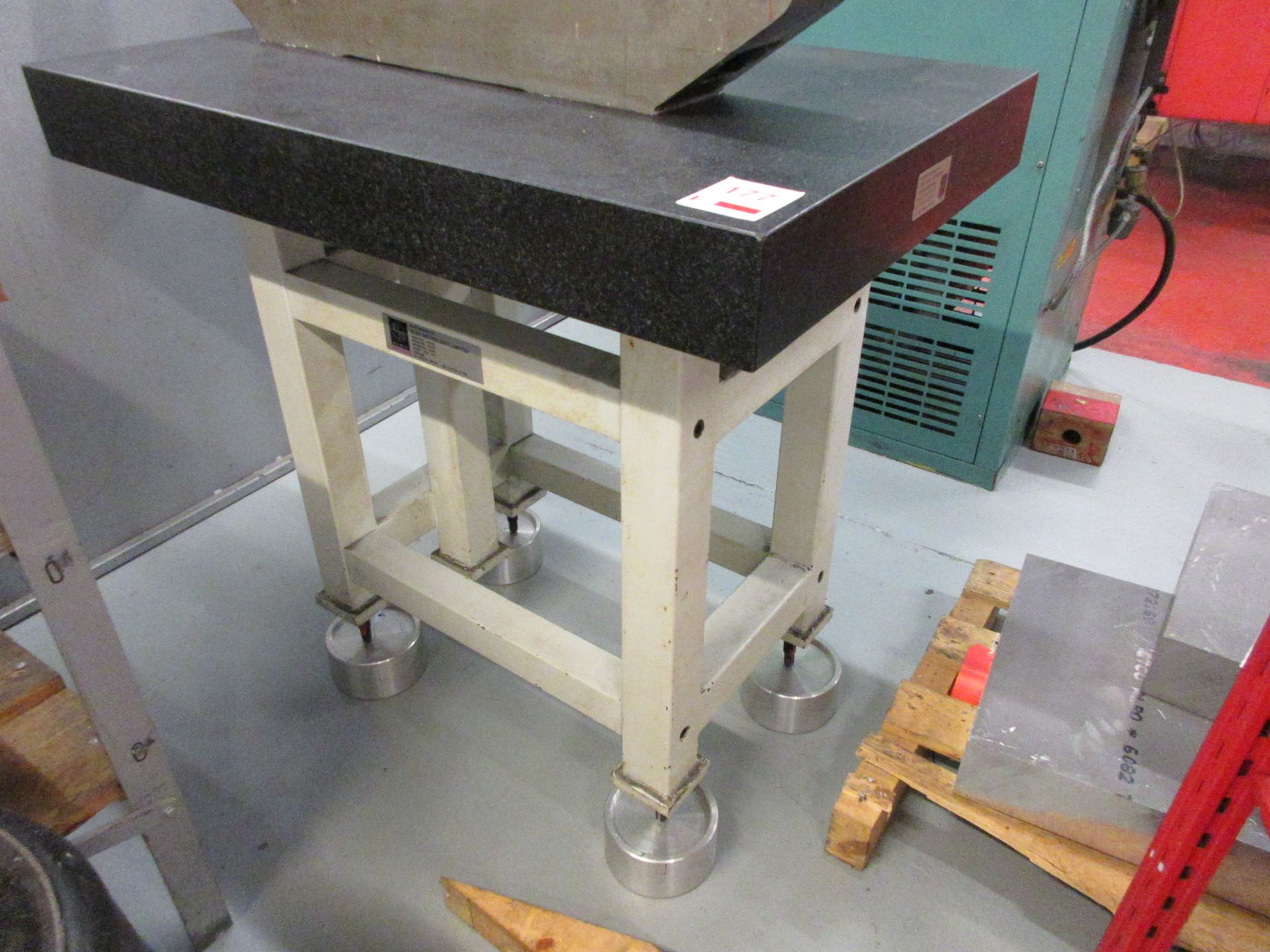 Eley Metrology Limited granite surface table, 3' x 2', mounted on stand