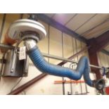 Two Nederman wall mounted fume extractors with flexi arm