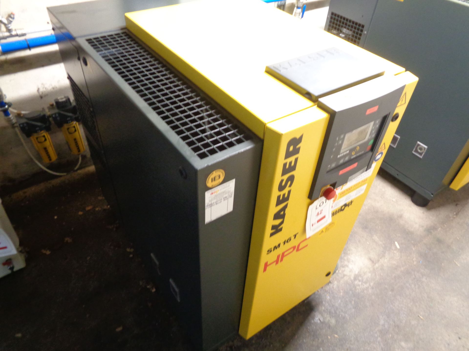 HPC Kaeser SM16T rotary screw air compressor serial no. 1380-8368186 (2021) hours circa 1877 - Image 2 of 5