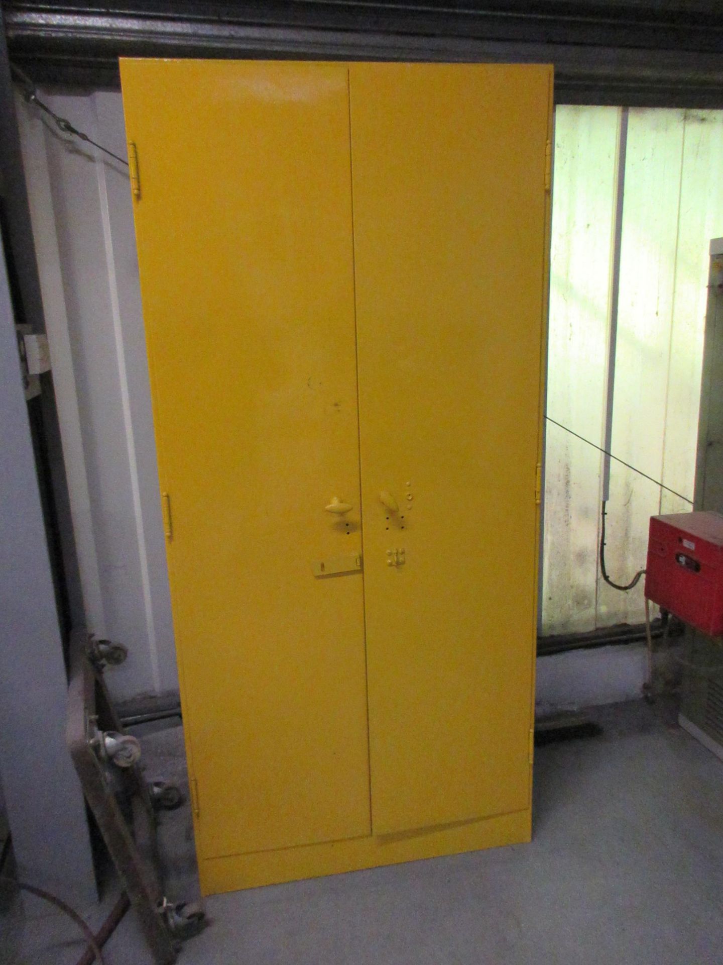 Two metal 2 door cupboards - Image 2 of 3