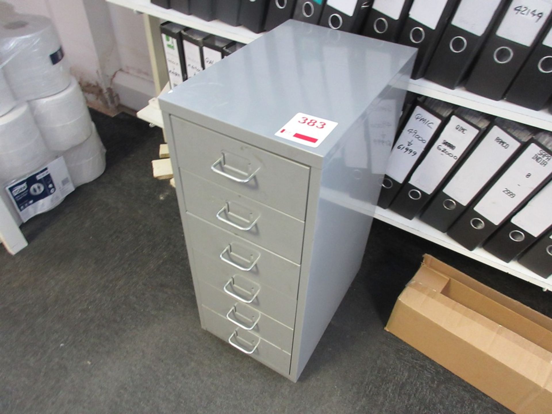 Metal 6-drawer storage unit