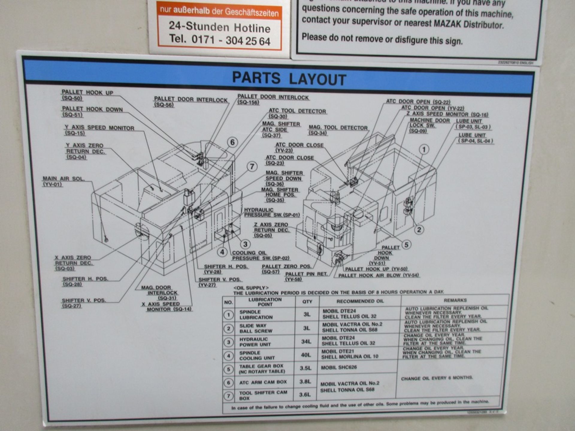 Mazak Mazatech FH-7800 5 pallet CNC horizontal machining centre (2002) - Image 23 of 25