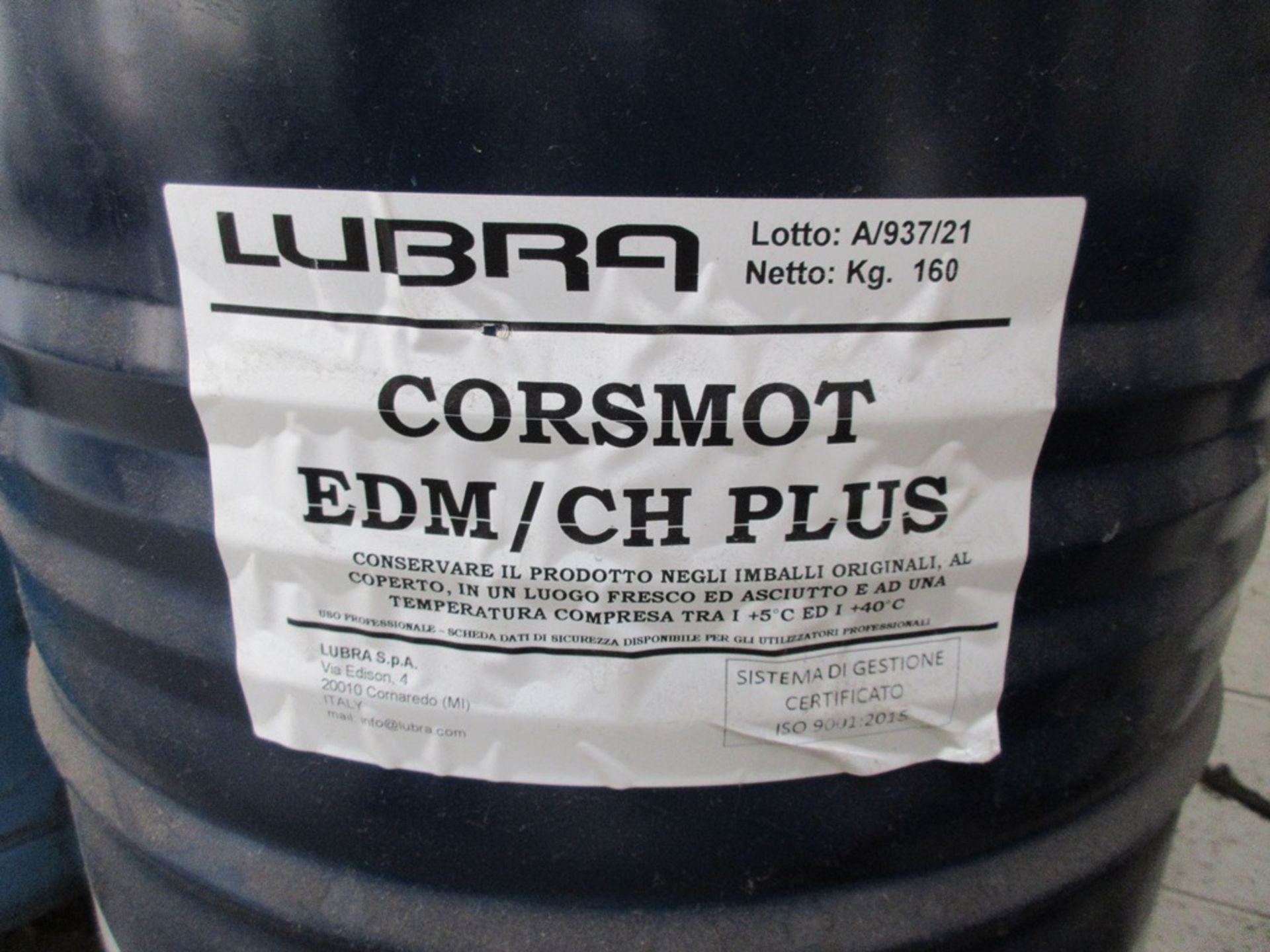 Lubra Drum of Corsmot EDM/CH Plus, 160kg - Image 2 of 4