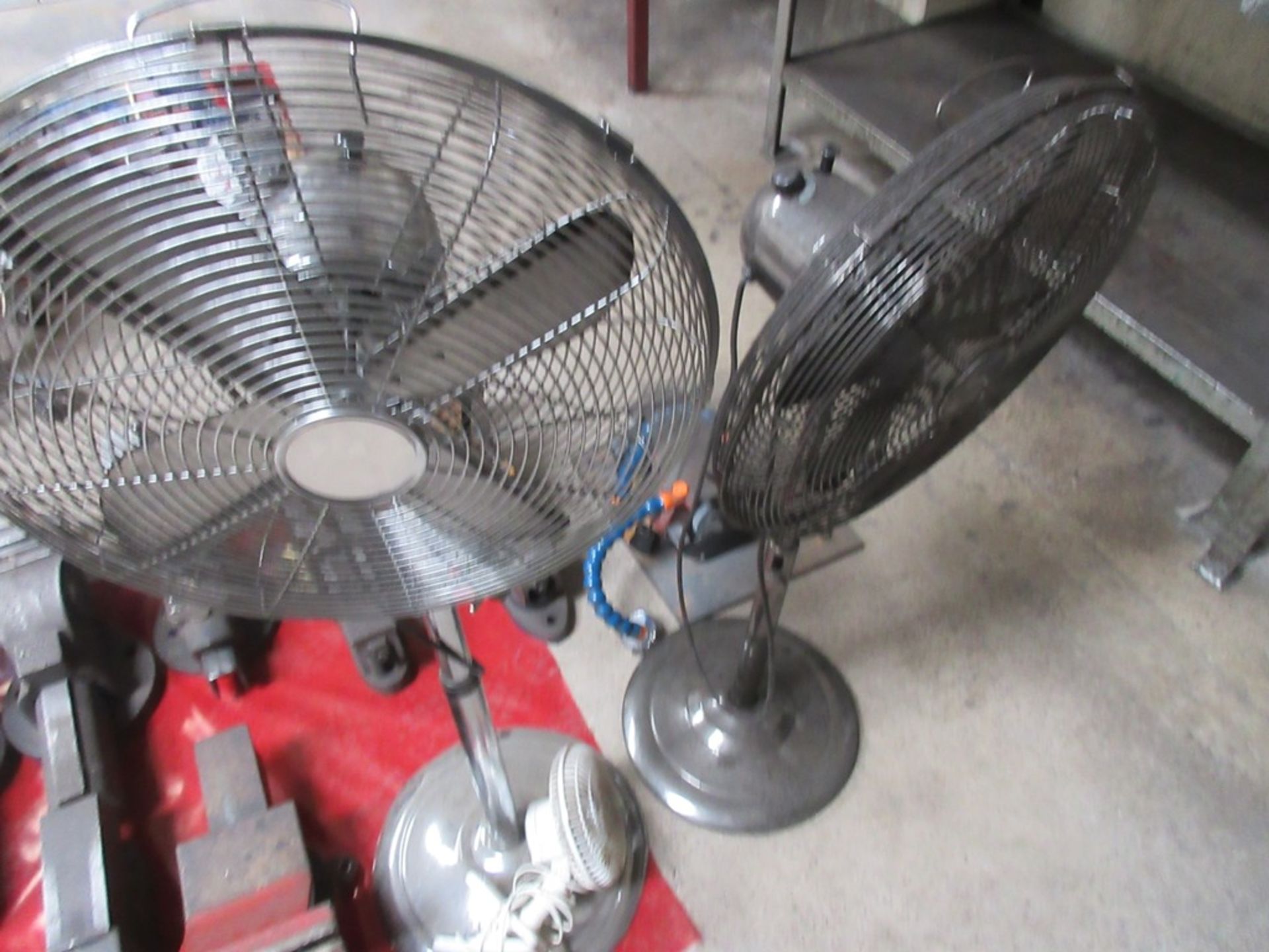 Five various electric fan heaters