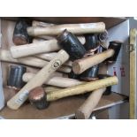 Quantity of assorted copper mallets