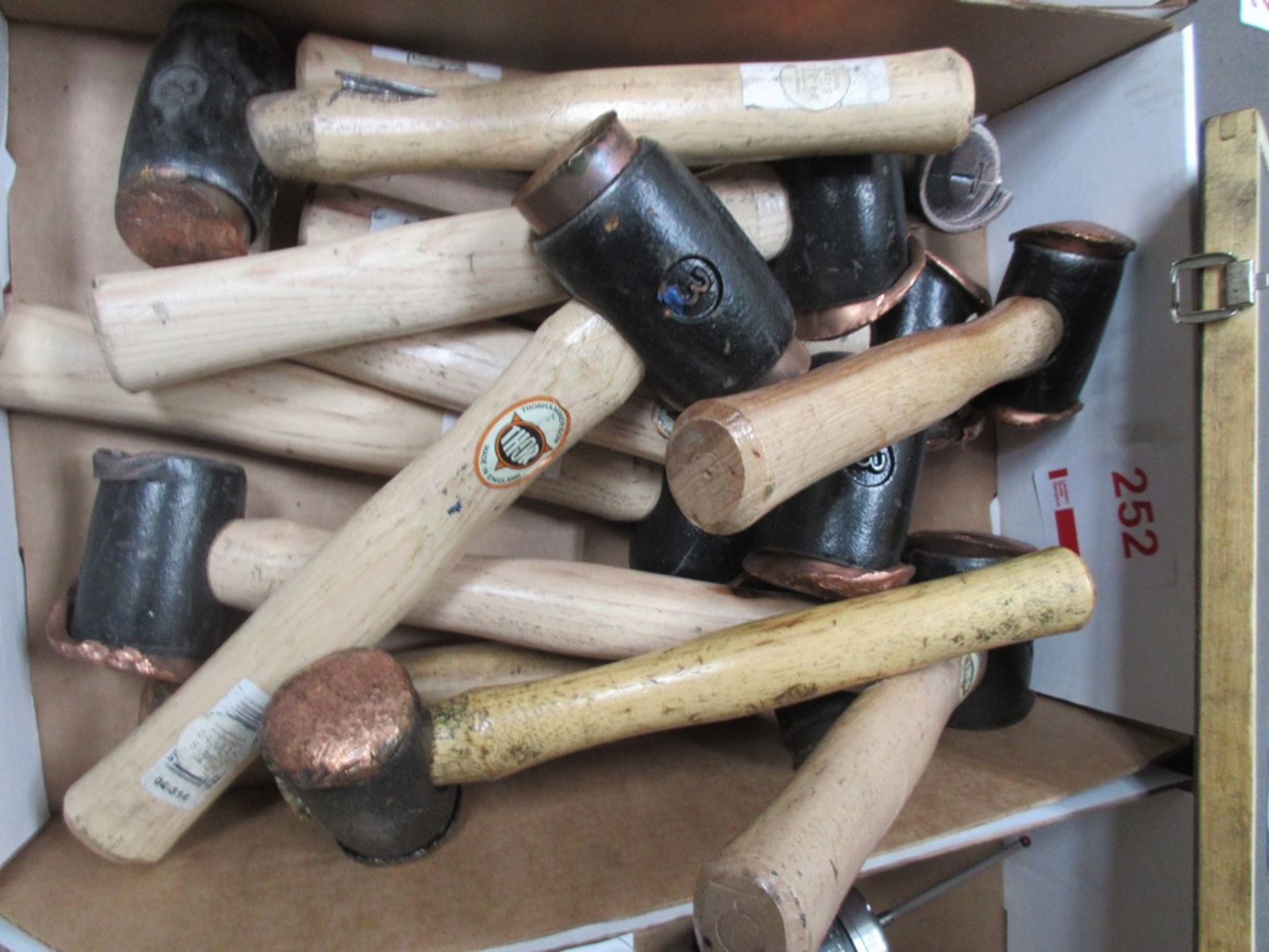 Quantity of assorted copper mallets