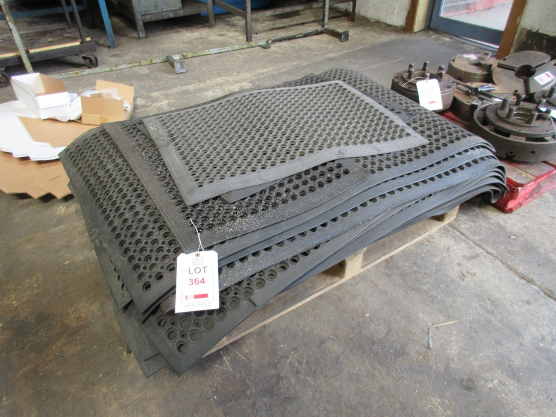 Quantity of assorted rubber mats