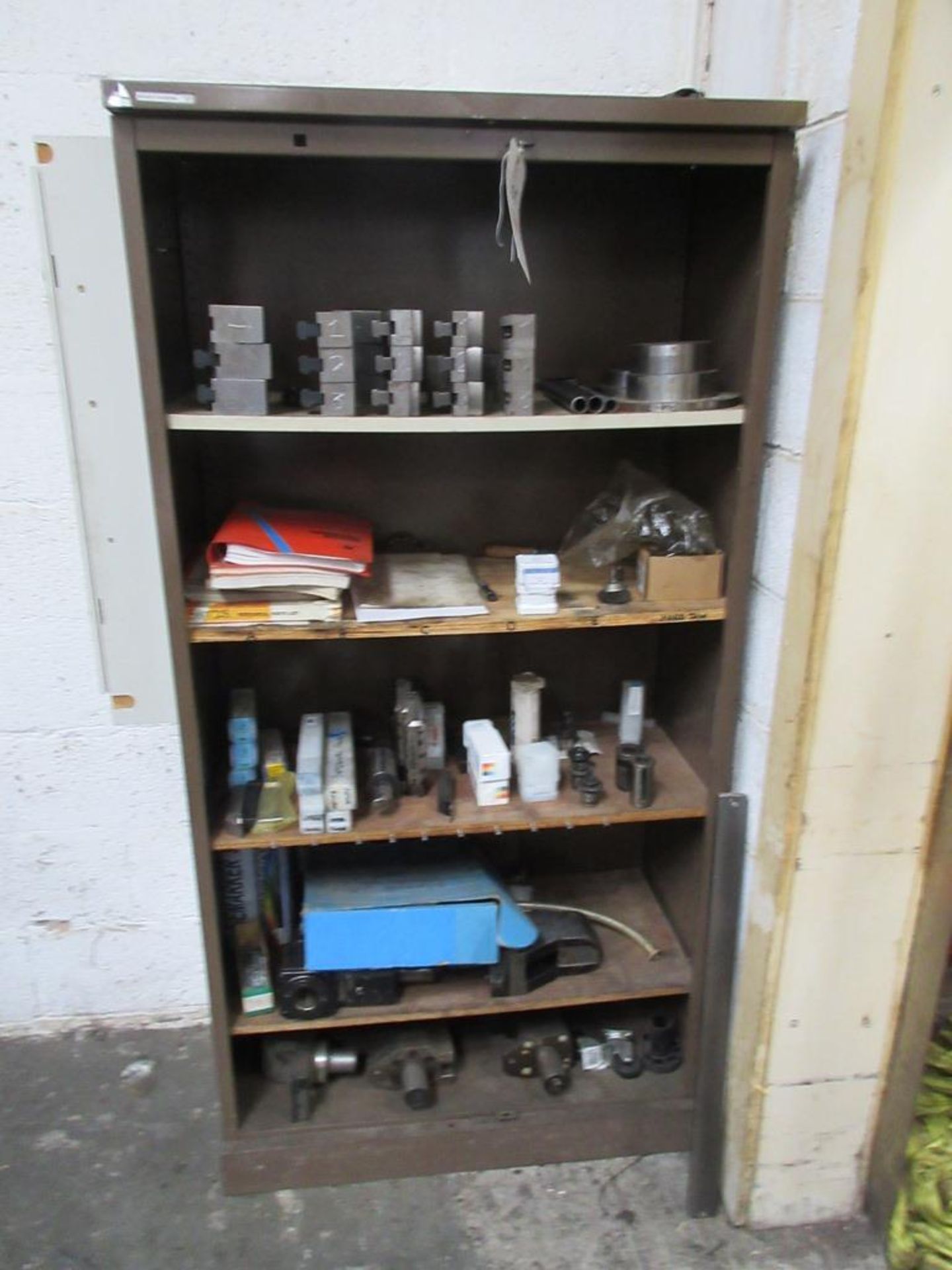 Assorted spares including tooling, jaws, face plate, holders, etc.