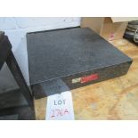 Bench top granite surface table, 18" x 18"